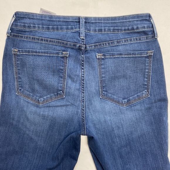 NYDJ Marilyn Straight High Rise Straight Leg Dark Wash Lift Tuck Denim Jeans - Picture 5 of 16